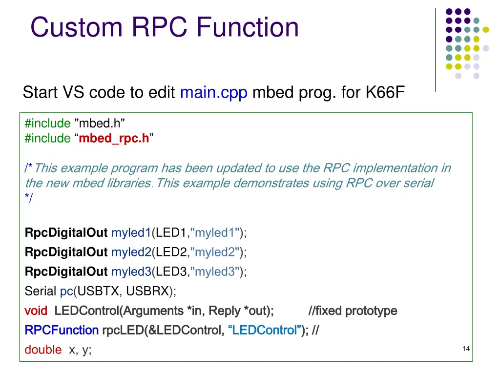 custom rpc function