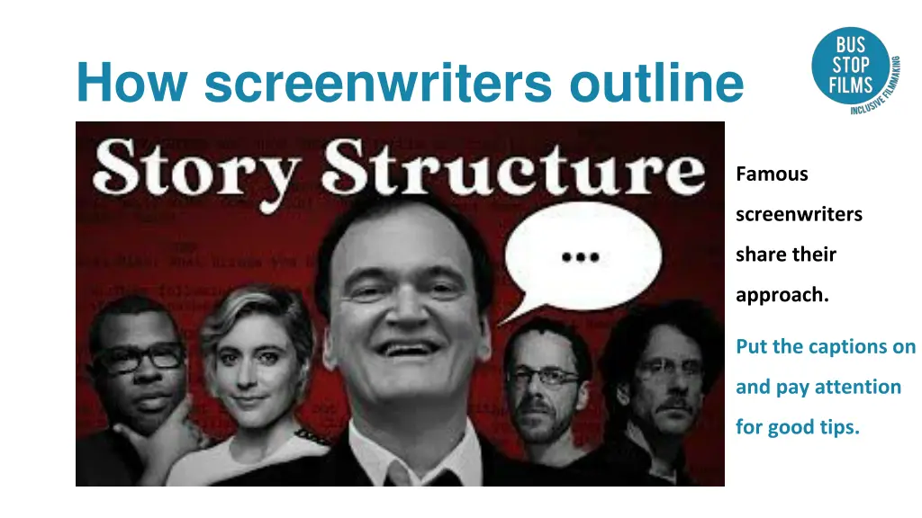 how screenwriters outline