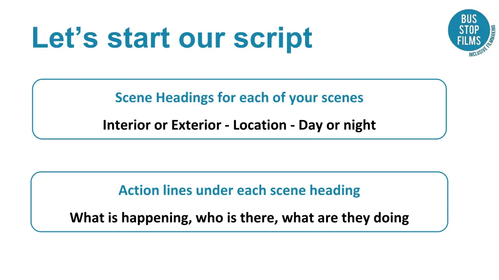 let s start our script