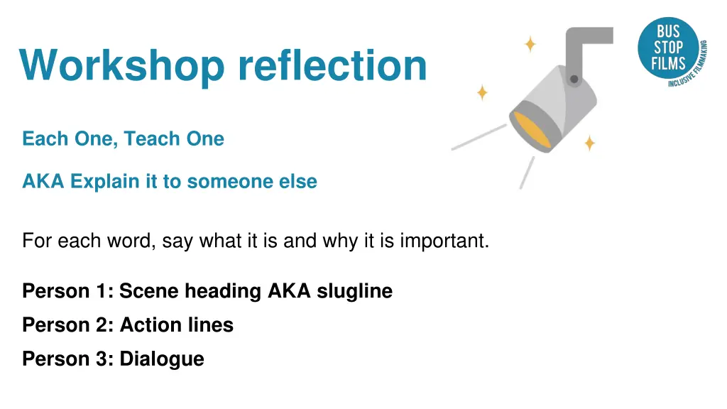 workshop reflection