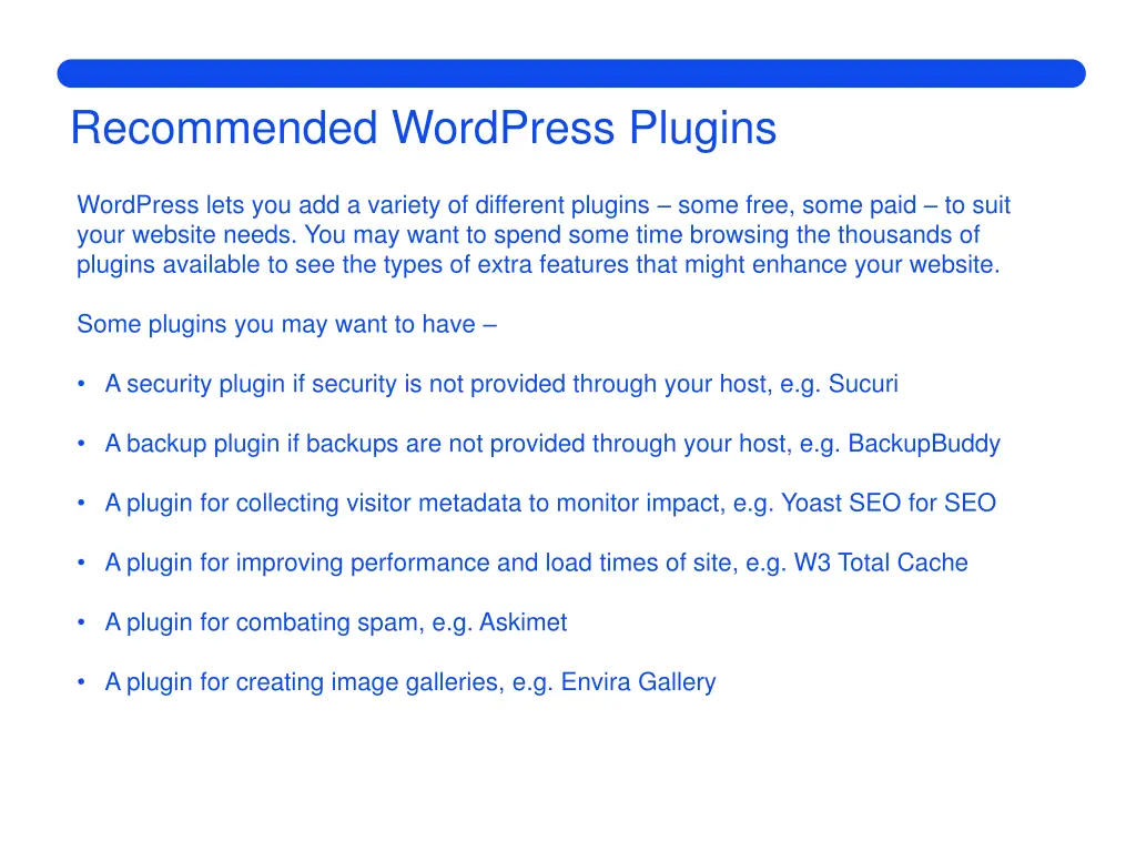 recommended wordpress plugins