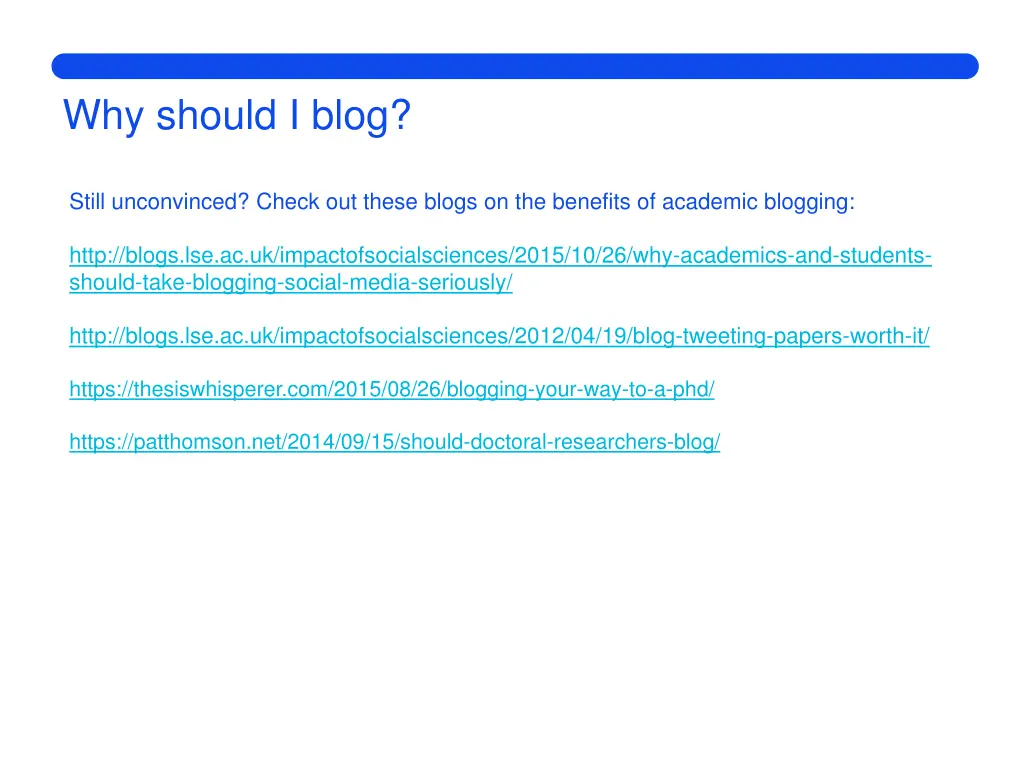 why should i blog 1