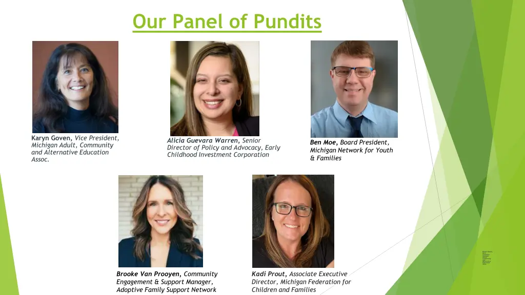 our panel of pundits