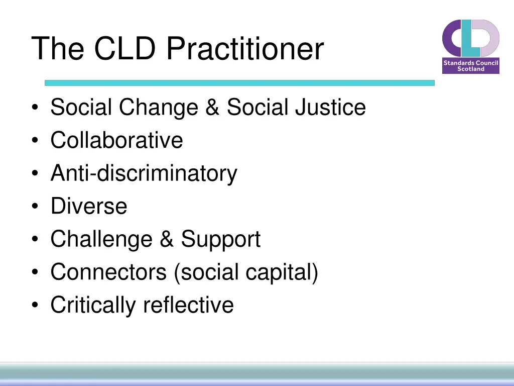 the cld practitioner