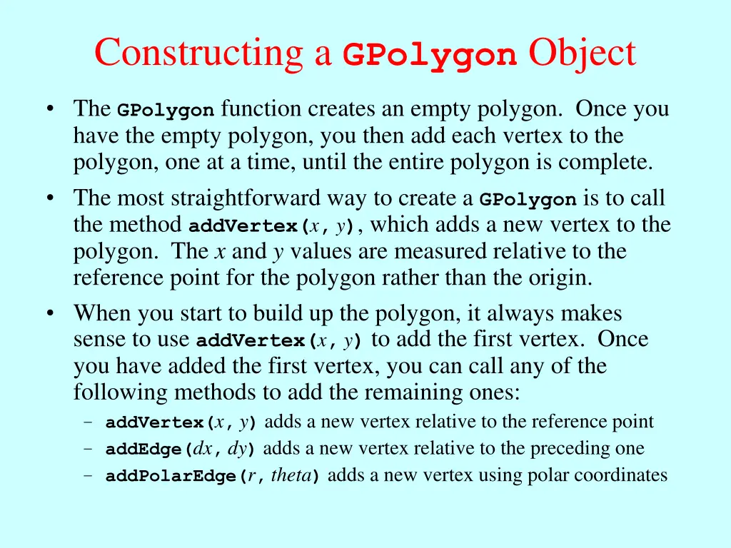 constructing a gpolygon object