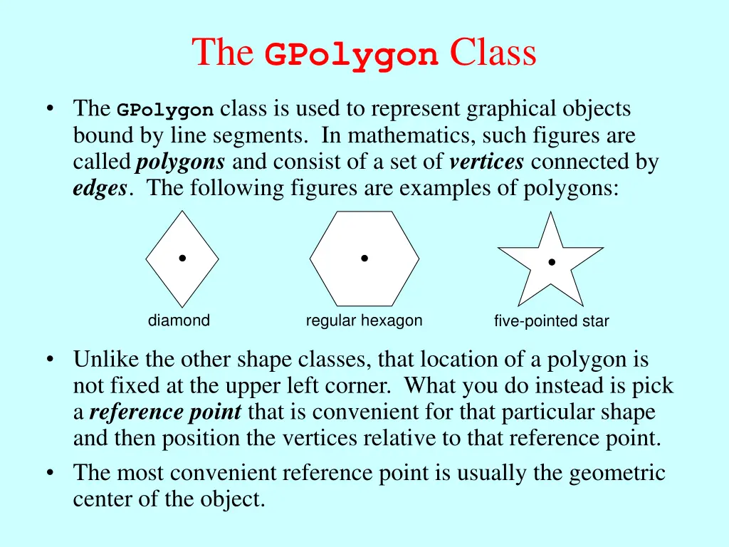 the gpolygon class