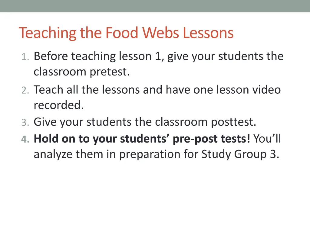 teaching the food webs lessons