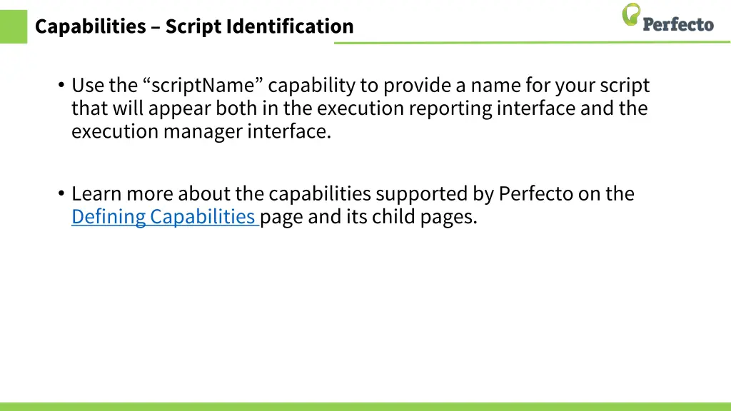 capabilities script identification