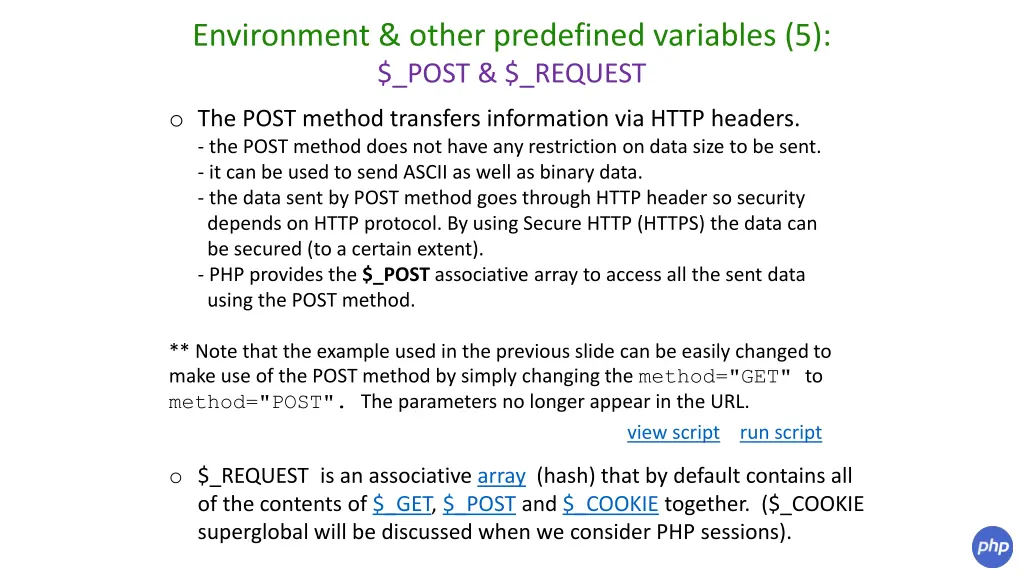 environment other predefined variables 5 post