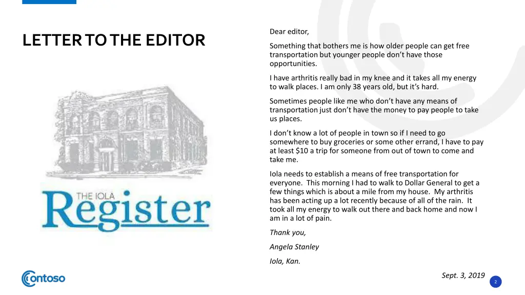 dear editor
