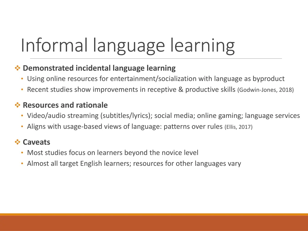 informal language learning