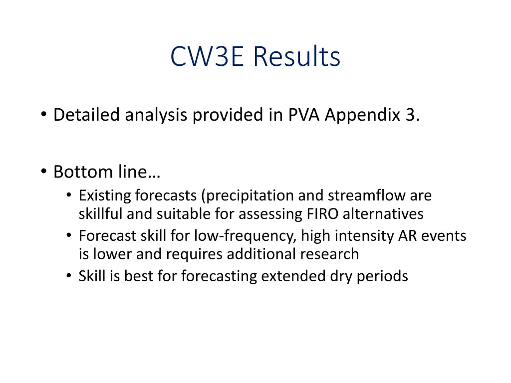 cw3e results