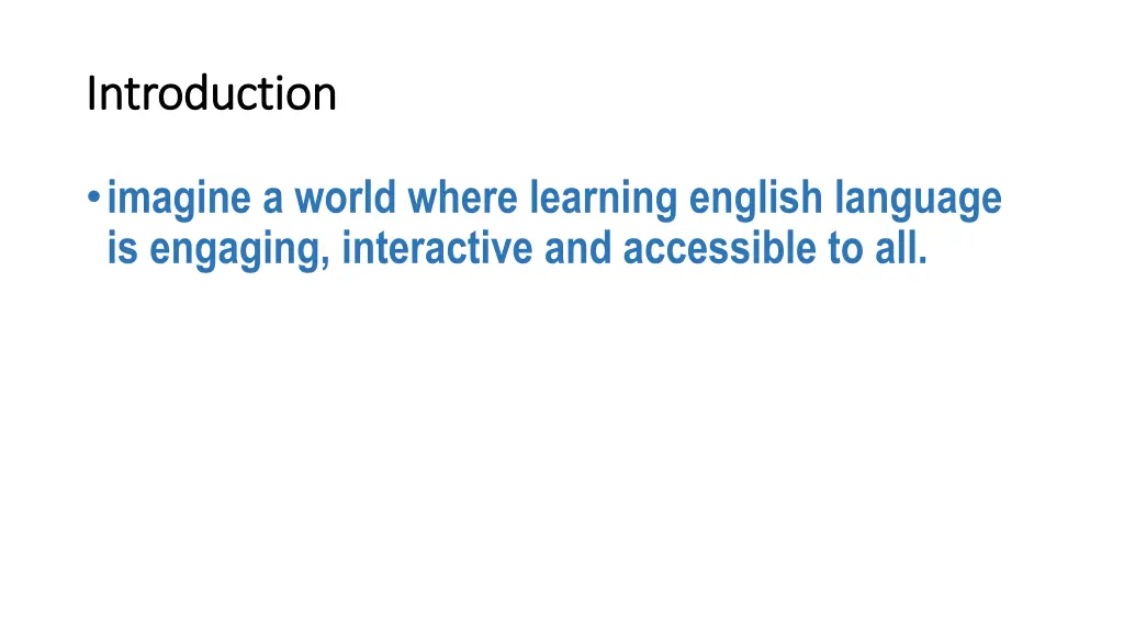 introduction introduction