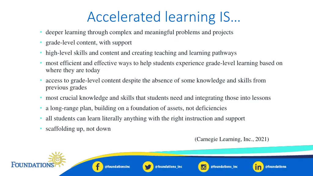 accelerated learning is deeper learning through