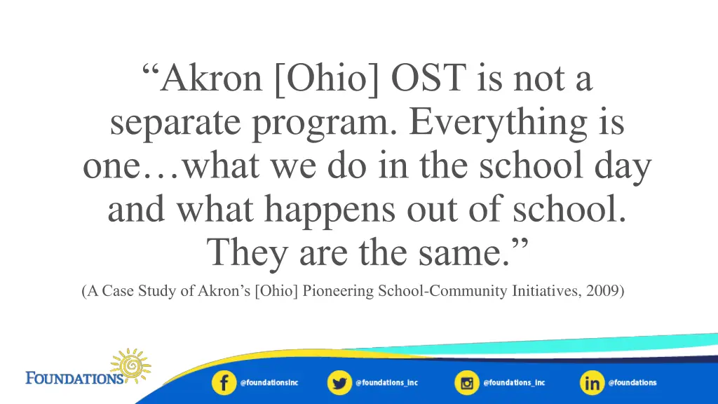 akron ohio ost is not a separate program