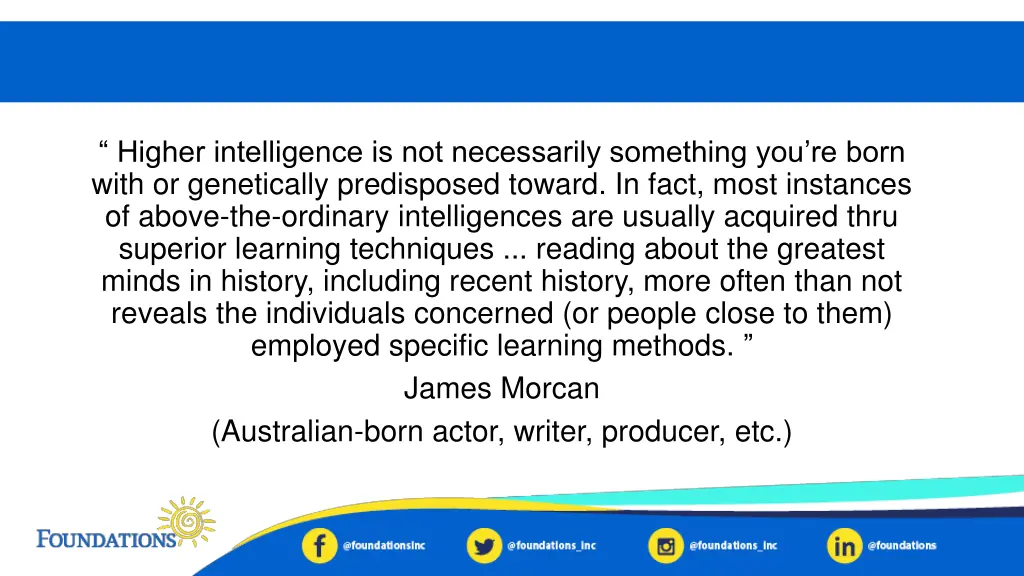 higher intelligence is not necessarily something