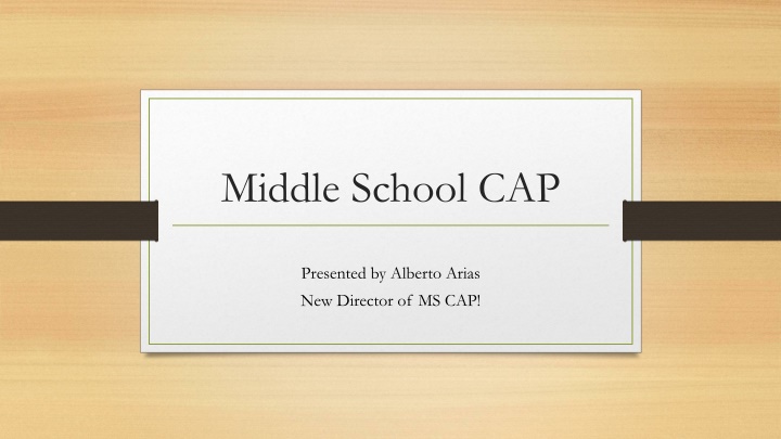 middle school cap