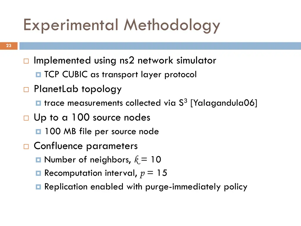 experimental methodology
