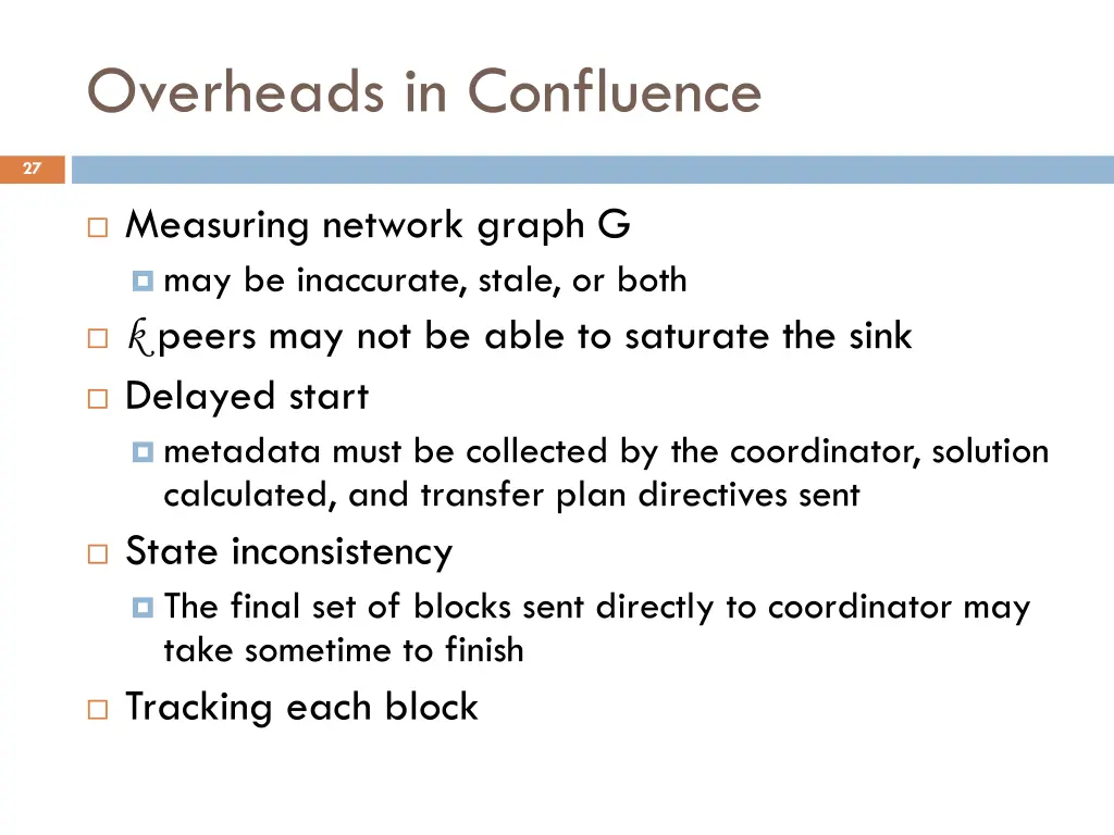 overheads in confluence