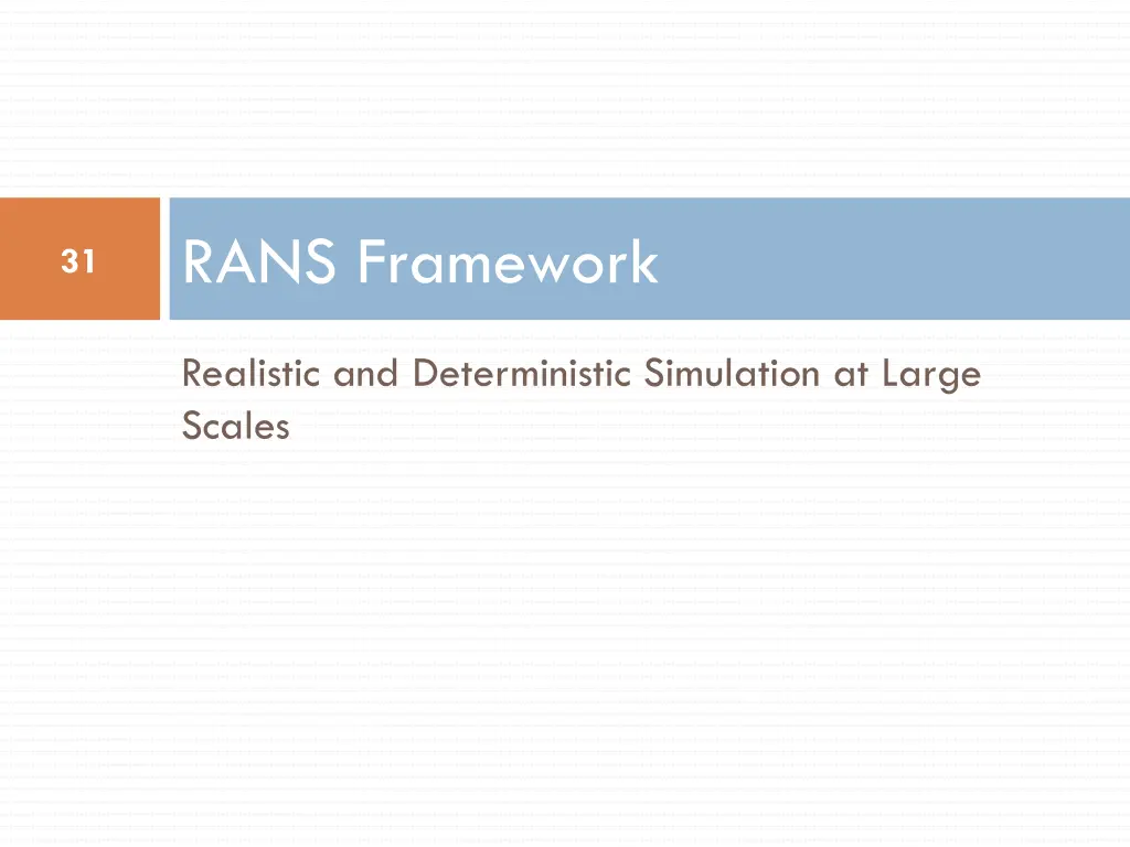 rans framework