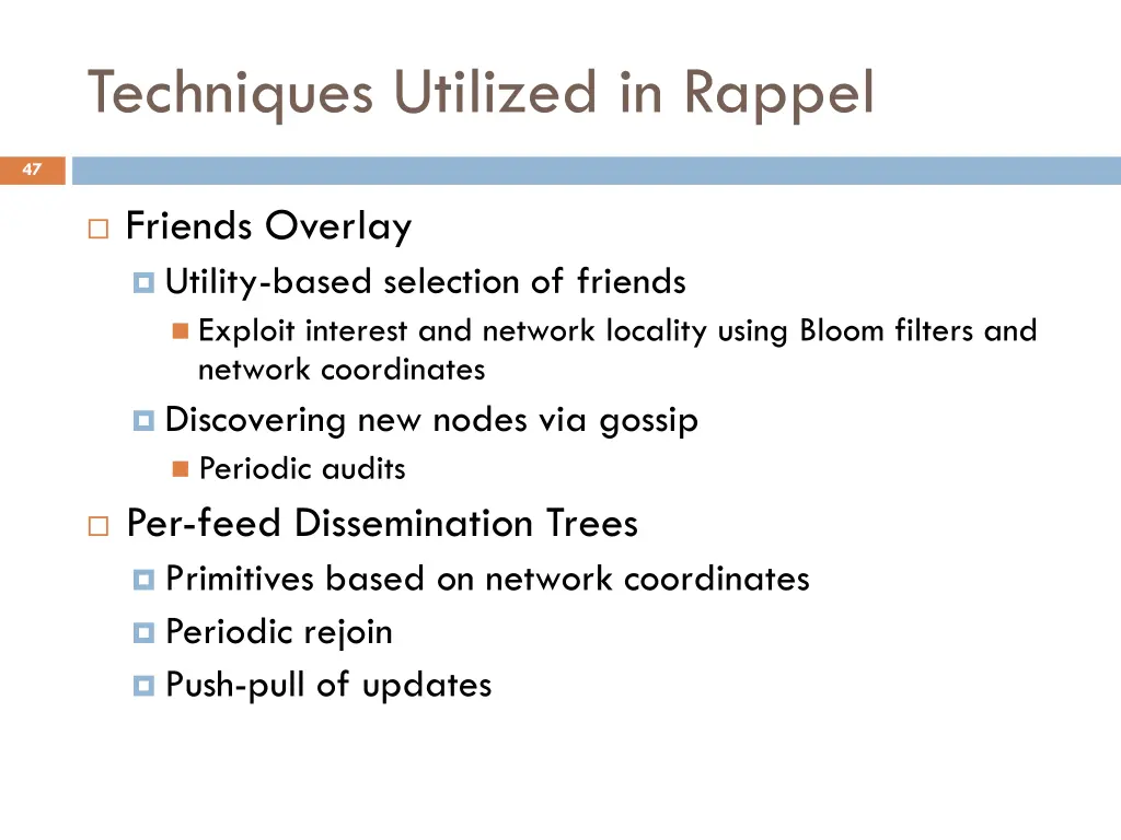 techniques utilized in rappel