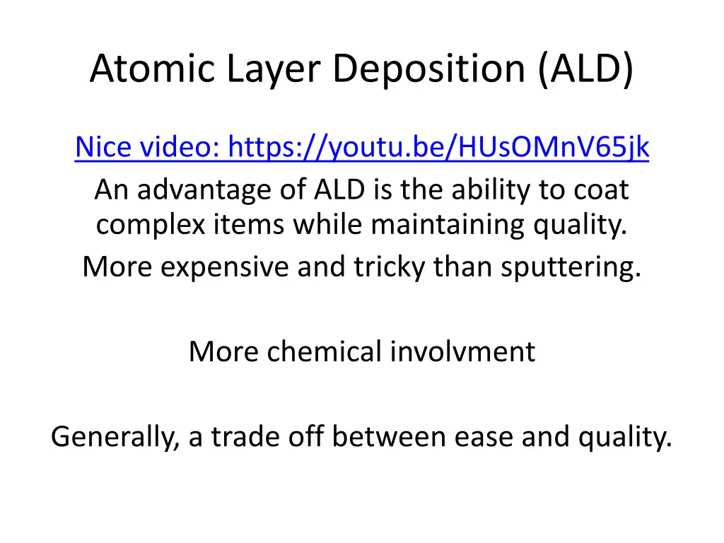 atomic layer deposition ald