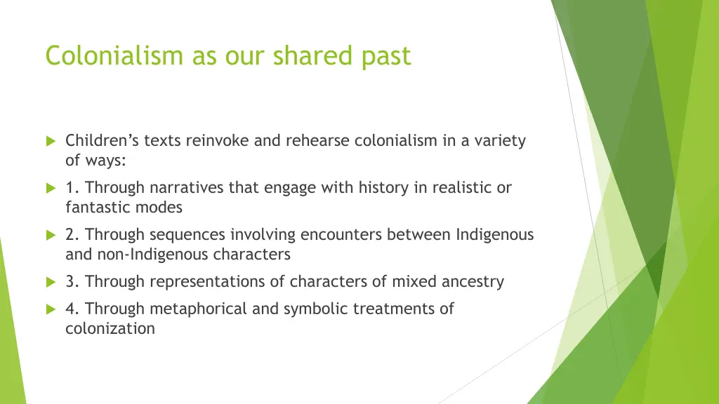 colonialism as our shared past