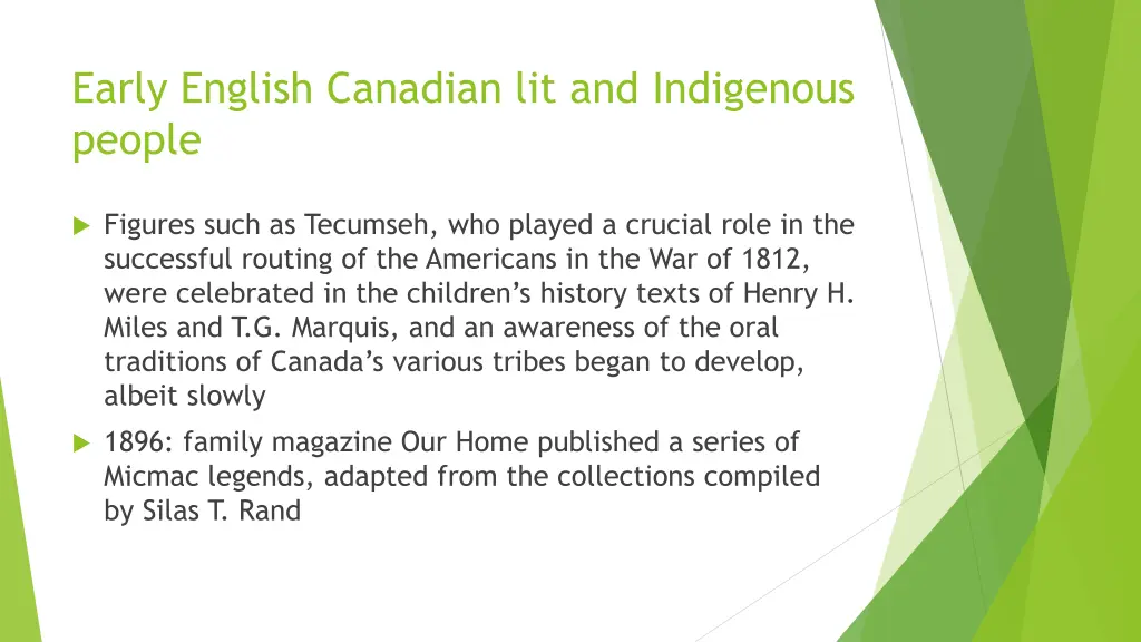 early english canadian lit and indigenous people