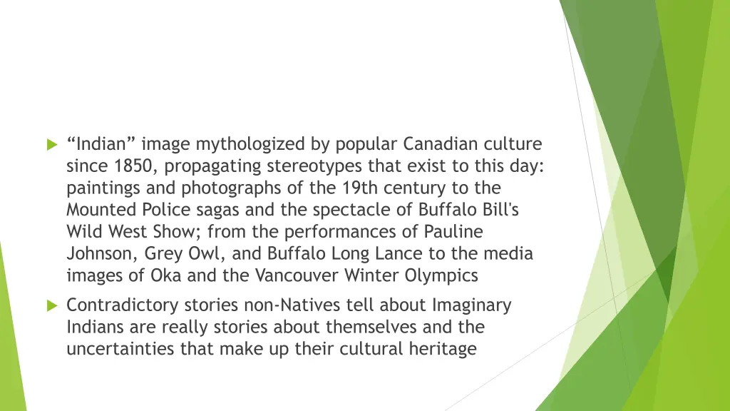 indian image mythologized by popular canadian