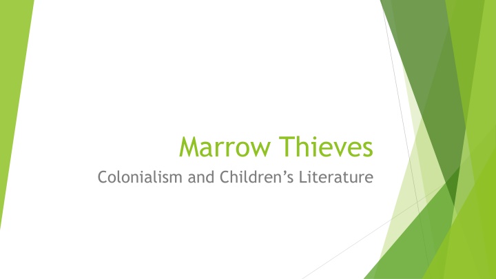 marrow thieves colonialism and children