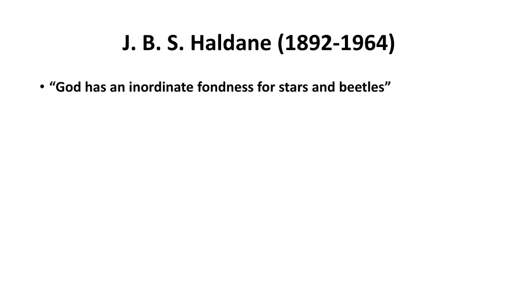 j b s haldane 1892 1964