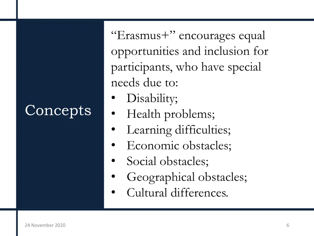 erasmus encourages equal opportunities