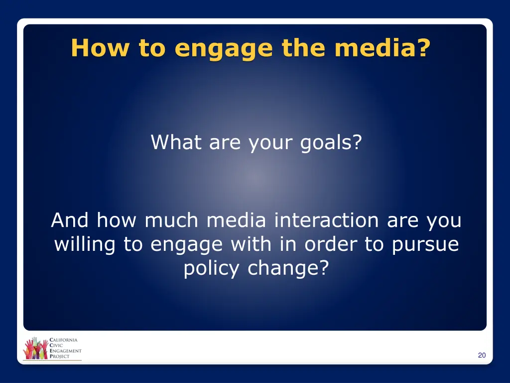 how to engage the media 1