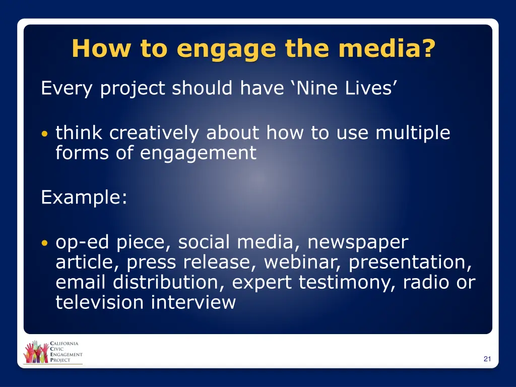 how to engage the media 2
