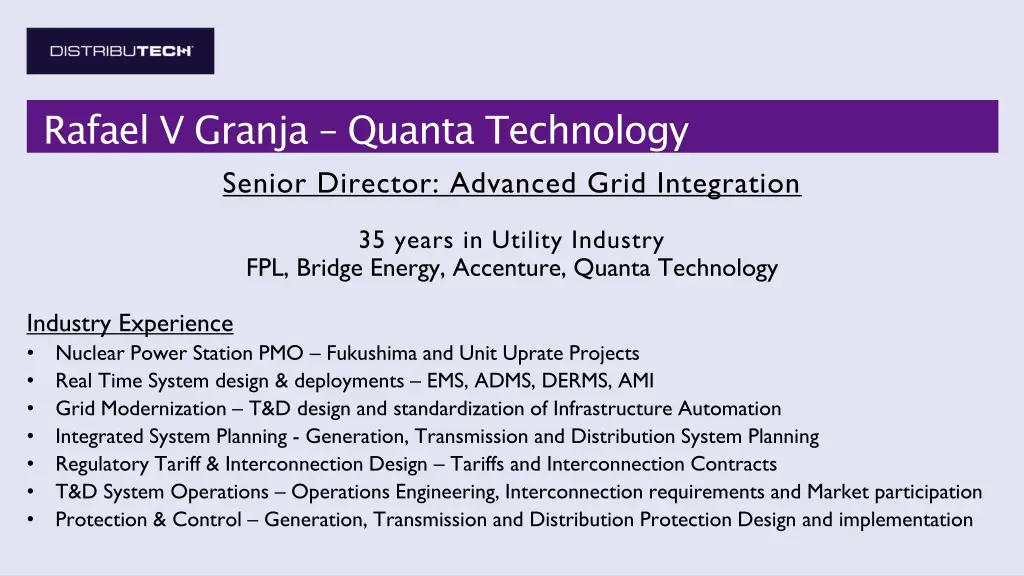 rafael v granja quanta technology senior director