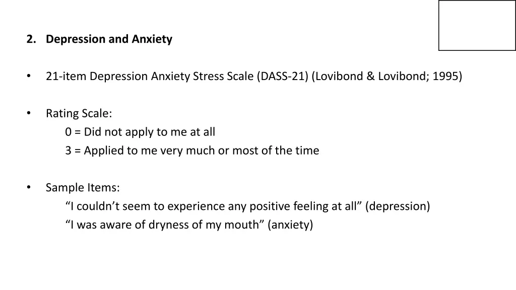 2 depression and anxiety