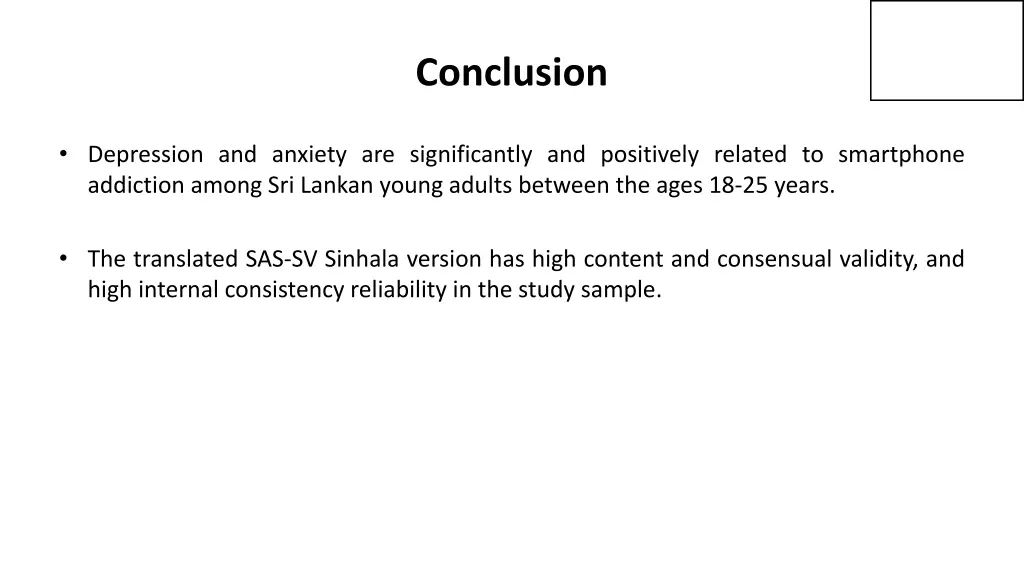 conclusion