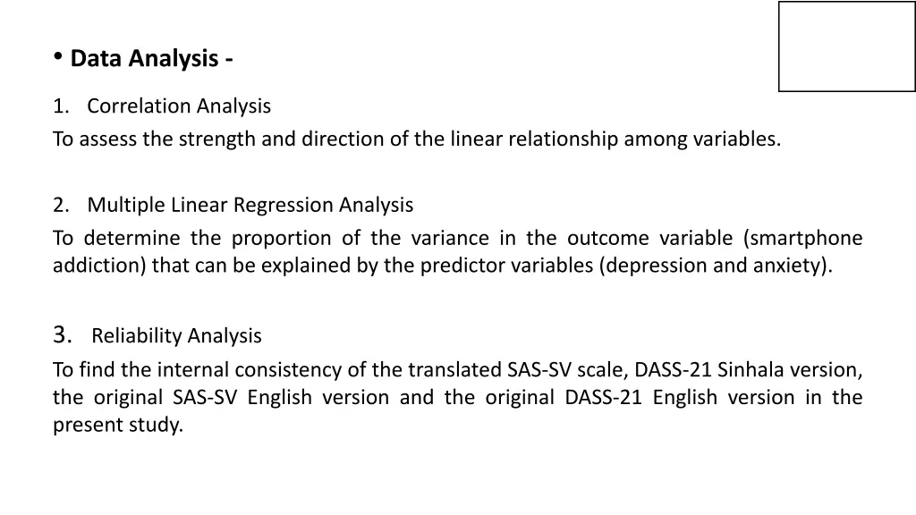 data analysis