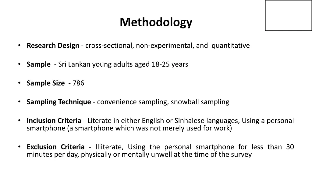 methodology
