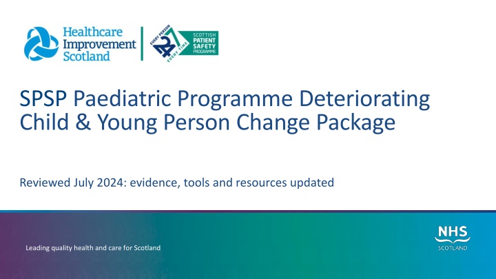 spsp paediatric programme deteriorating child