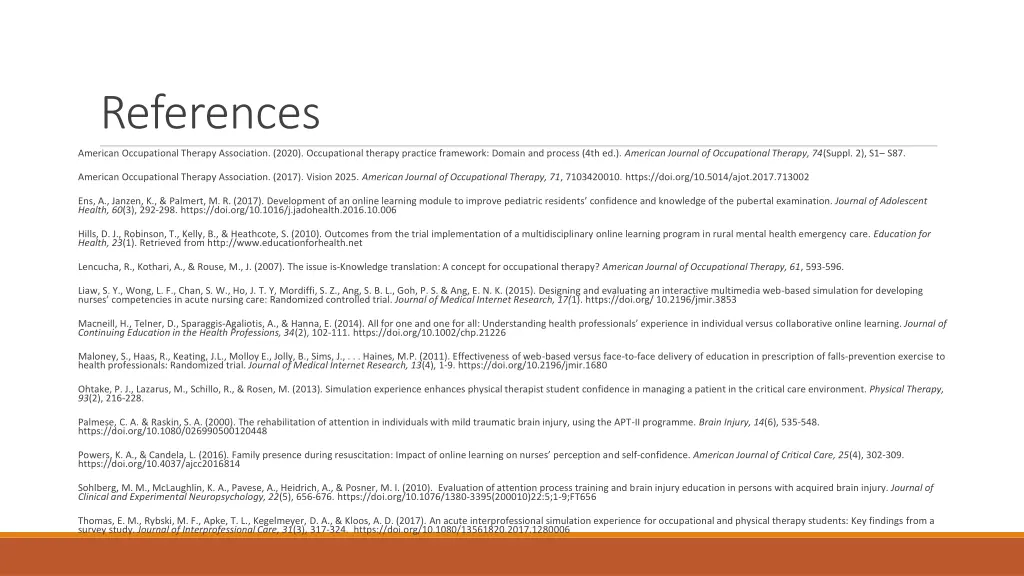 references