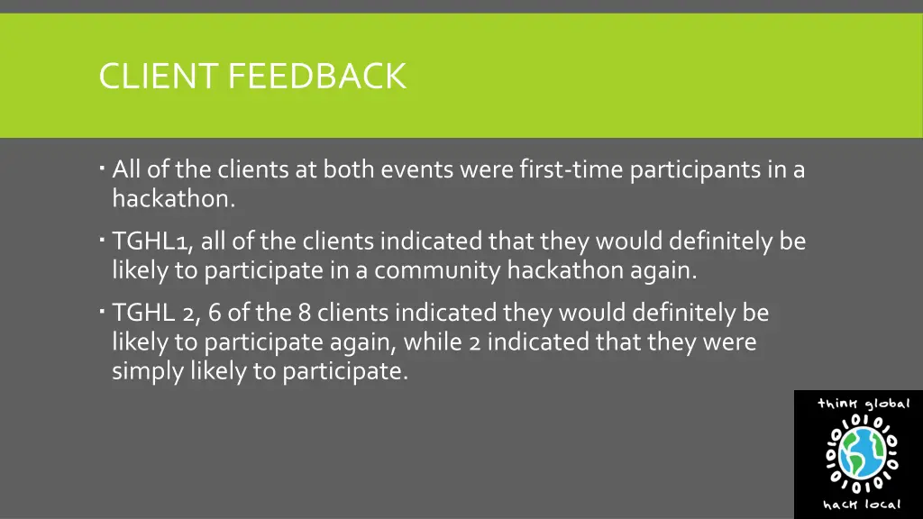 client feedback