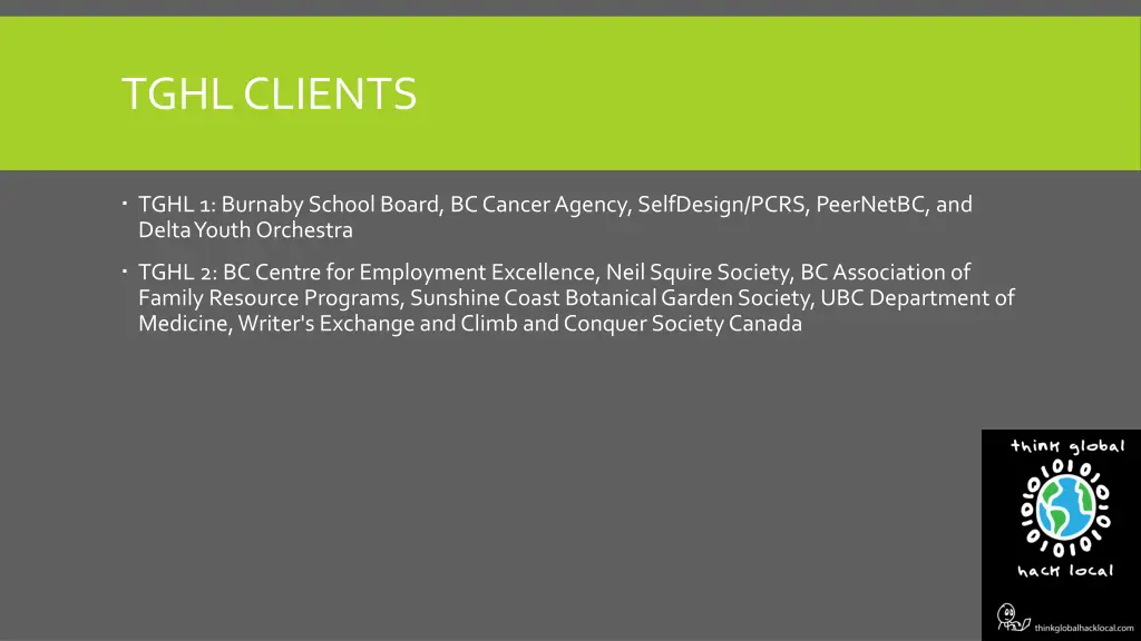 tghl clients