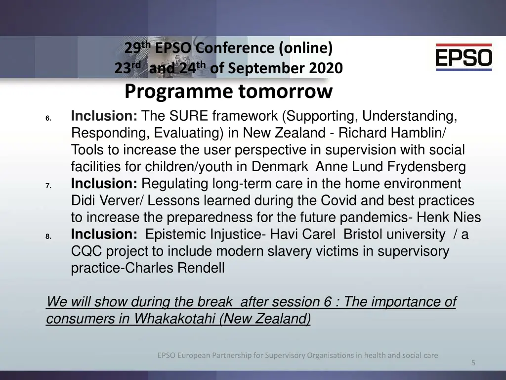 29 th epso conference online 3