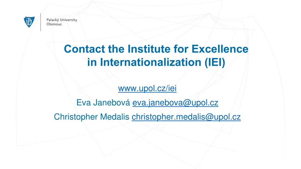 contact the institute for excellence