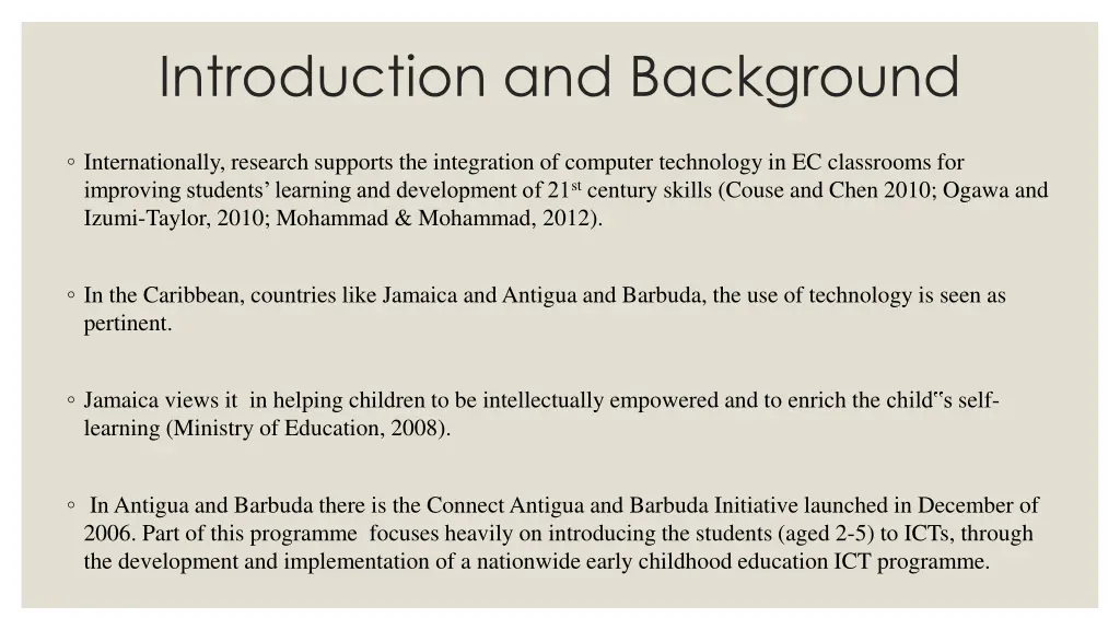 introduction and background 3