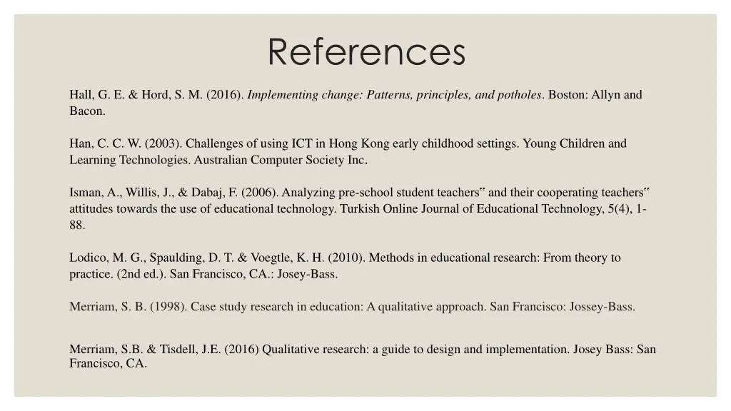references 1