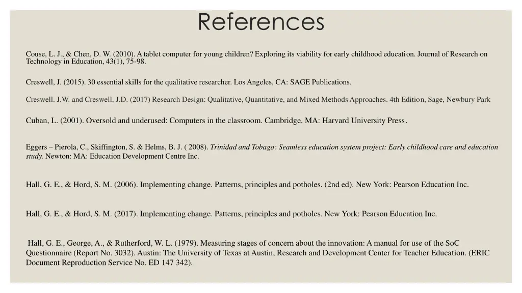 references