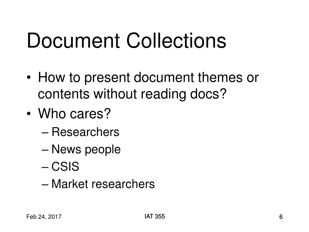 document collections