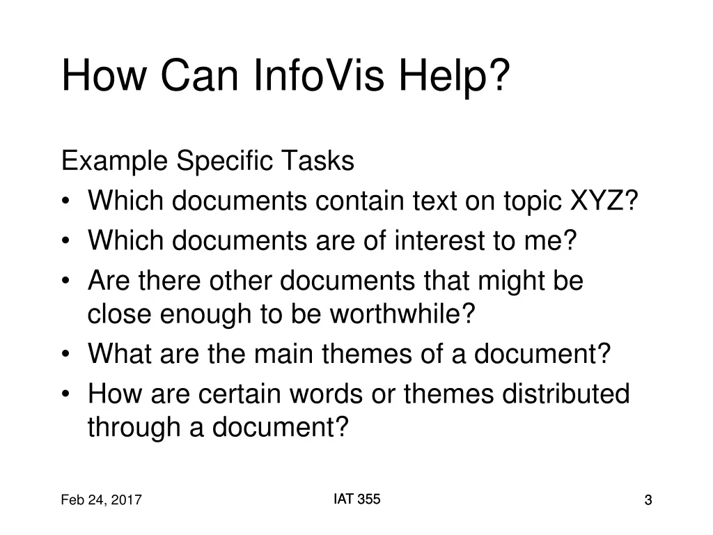 how can infovis help